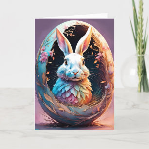Happy Easter Bunny Holiday Card