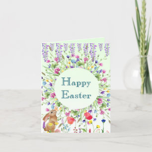 Happy Easter Bunny  Holiday Card