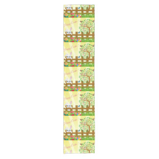 Happy Easter bunny illustration Short Table Runner