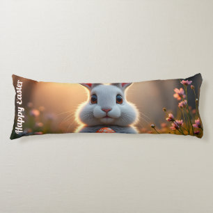 Happy Easter Bunny in the Magic of Spring Body Cushion