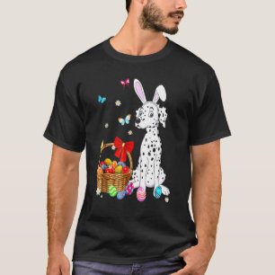 Happy Easter Bunny Llama Bringing Easter Egg Baske T-Shirt