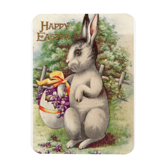Happy Easter Bunny Magnet (Vertical)