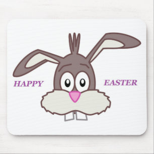 "HAPPY EASTER" BUNNY MOUSE PAD