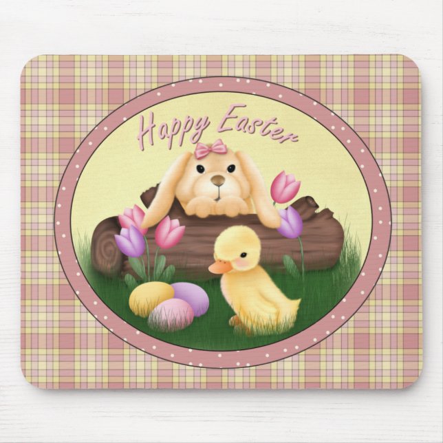 Happy Easter Bunny Mousepad (Front)