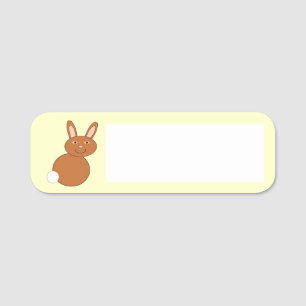 Happy Easter Bunny Name Tag