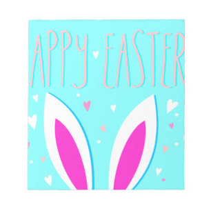 happy easter bunny notepad