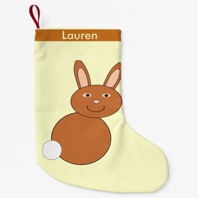 Happy Easter Bunny Personalised Christmas Stocking (Front)