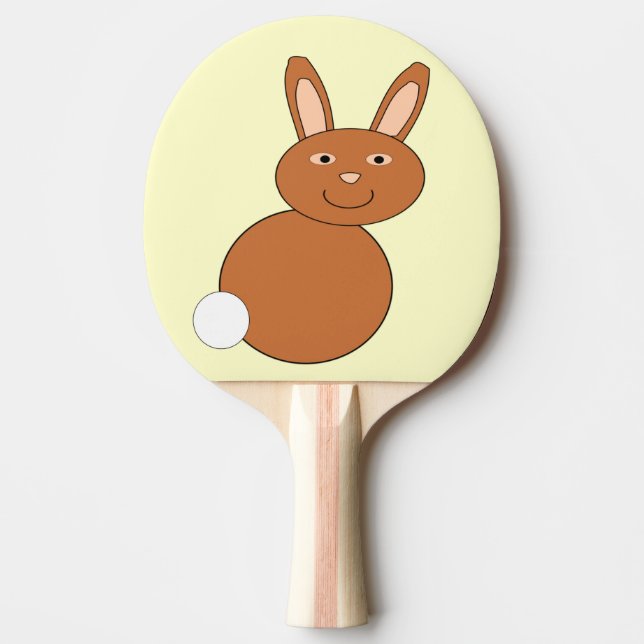 Happy Easter Bunny Ping Pong Paddle (Front)