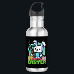 Happy Easter Bunny Pixel Game  532 Ml Water Bottle<br><div class="desc">Happy Easter Bunny Pixel Game</div>