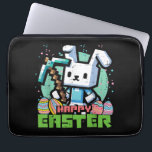 Happy Easter Bunny Pixel Game  Laptop Sleeve<br><div class="desc">Happy Easter Bunny Pixel Game</div>