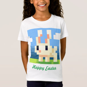 Happy Easter bunny pixelart, shirt