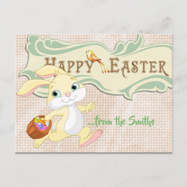 Happy Easter Bunny Postcard (Front)