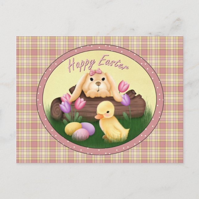 Happy Easter Bunny Postcard (Front)