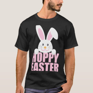 Happy Easter Bunny Pun Cute Pink Girls T Shirt