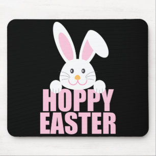 Happy Easter Bunny Pun Cute Pink Girls T Shirt  Mouse Pad