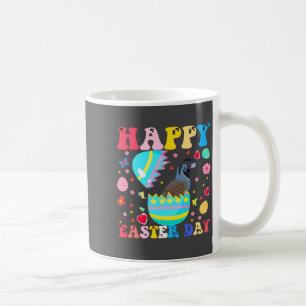 Happy Easter Bunny Quail Easter Day Groovy Coffee Mug