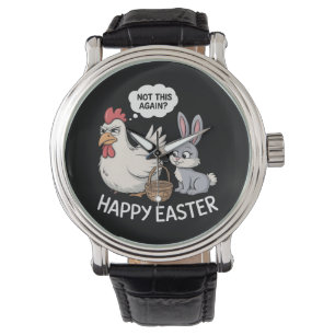 Happy Easter Bunny Rabbit Chicken Not This Again Watch