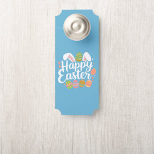 Happy Easter Bunny Rabbit Egg Holiday Door Hanger