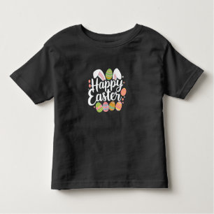 Happy Easter Bunny Rabbit Egg Holiday Toddler T-Shirt
