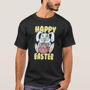 Happy Easter Bunny Rabbit Eggs Family Dye T-Shirt