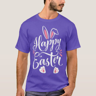 Happy Easter Bunny Rabbit Face Funny Easter Day 20 T-Shirt