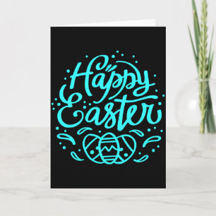Happy Easter Bunny Rabbit Face Funny Easter Day Wo Card