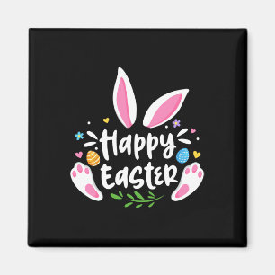 Happy Easter Bunny Rabbit Face Funny Easter Day Wo Magnet