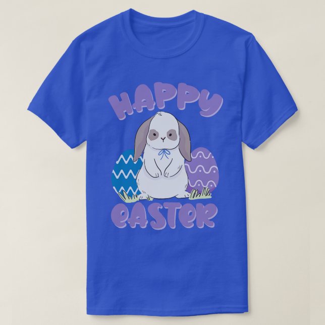 Happy Easter Bunny Rabbit Face Funny Easter Day Wo T-Shirt (Design Front)
