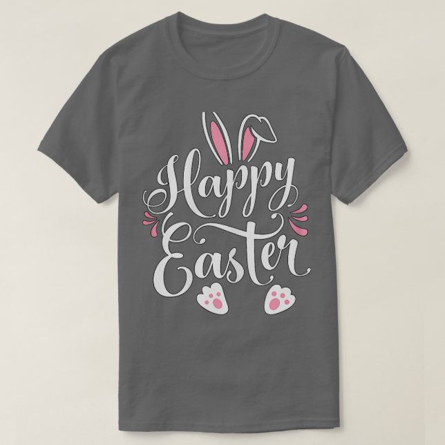Happy Easter Bunny Rabbit Face Funny Easter Day Wo T-Shirt (Design Front)
