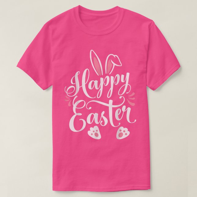 Happy Easter Bunny Rabbit Face Funny Easter Day Wo T-Shirt (Design Front)