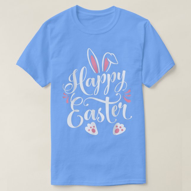 Happy Easter Bunny Rabbit Face Funny Easter Day Wo T-Shirt (Design Front)