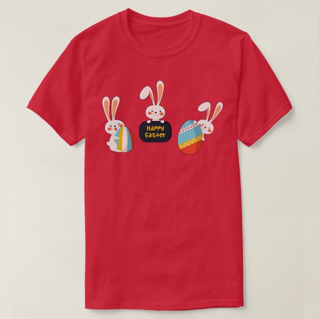 Happy Easter Bunny Rabbit Face Funny Easter Day Wo T-Shirt (Design Front)