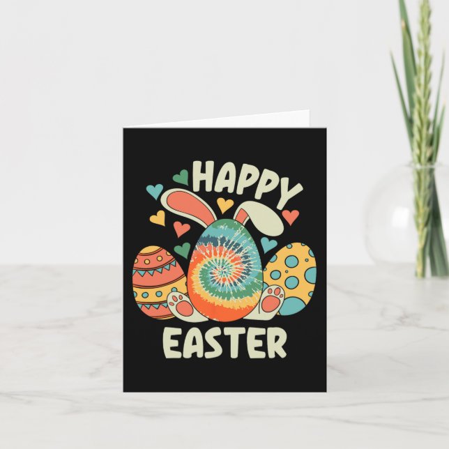 Happy Easter Bunny Rabbit Fun Easter Egg For Women Card (Front)