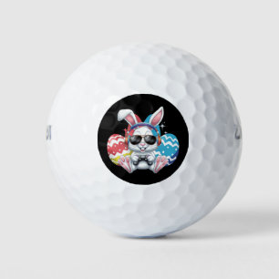 Happy Easter Bunny Rabbit Gaming Gamer Games Golf Balls
