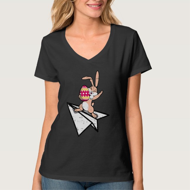 Happy Easter Bunny Rabbit Spring Egg Hunt Boys Gir T-Shirt (Front)