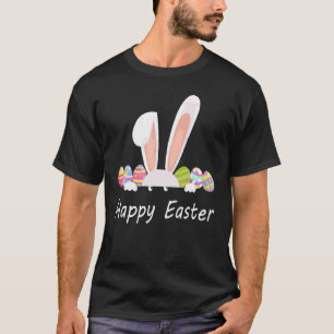 Happy Easter Bunny Rabbit Trio Women Girls Cute Ea T-Shirt