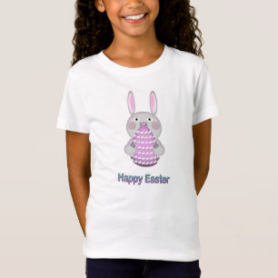 Happy Easter Bunny Rabbit with Easter Egg T-Shirt
