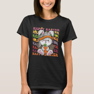 Happy Easter Bunny Rainbow Rabbit Easter Egg Hunt T-Shirt