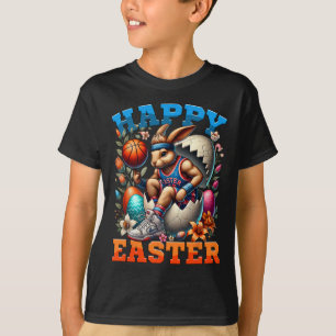 Happy Easter Bunny Sketll Funny Easter Sketll Love T-Shirt