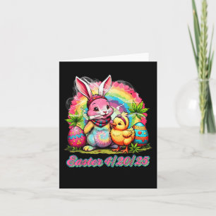 Happy Easter Bunny Smoking Weed Funny Men Women Card