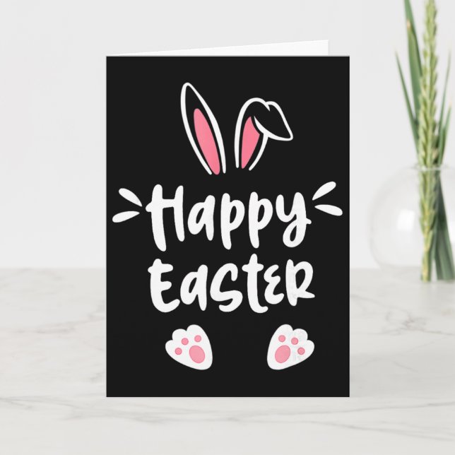 Happy Easter Bunny Spring Easter Egg Easter Men Wo Card (Front)