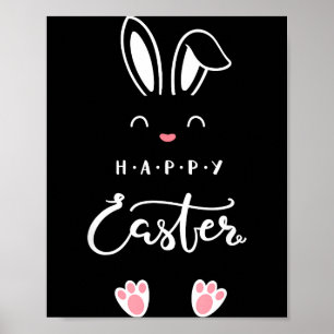 Happy easter bunny spring easter egg easter menHap Poster