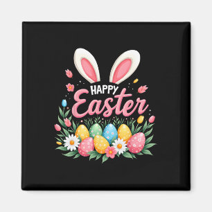 Happy Easter Bunny Spring Easter Egg Easter Shirts Magnet