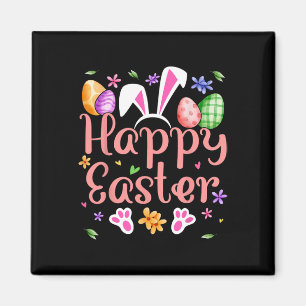 Happy Easter Bunny Spring Easter Egg Easter Shirts Magnet