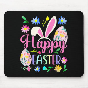 Happy easter bunny spring easter egg easter shirts mouse pad