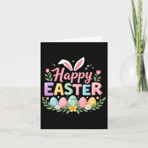 Happy Easter Bunny Spring Easter Egg Easter Women  Card