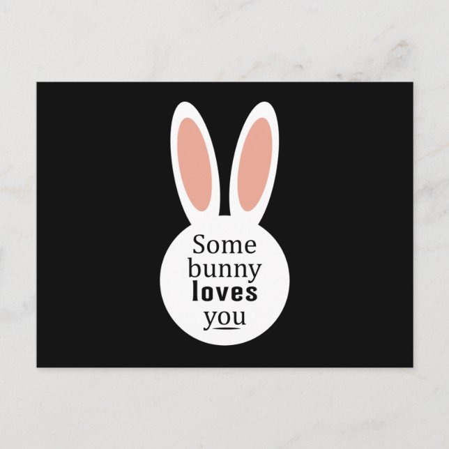 Happy Easter Bunny Spring Easter Egg Funny Gift Postcard (Front)