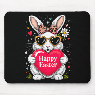 Happy Easter Bunny Spring Egg Hunt Family Matching Mouse Pad