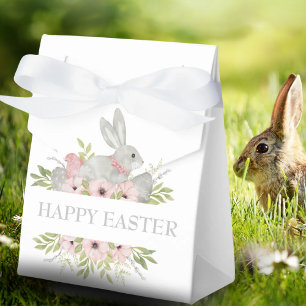 Happy Easter Bunny Spring Watercolor  Favour Box
