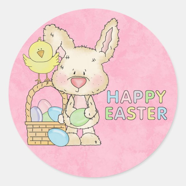 Happy Easter Bunny Sticker (Front)